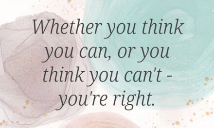 Whether you think you can